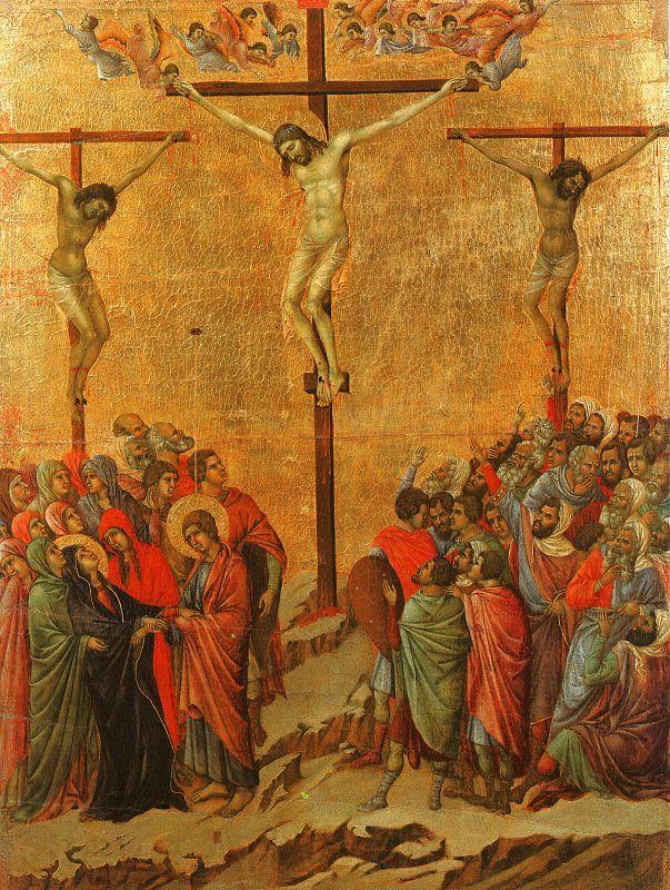 Duccio di Buoninsegna Crucifixion Spain oil painting art